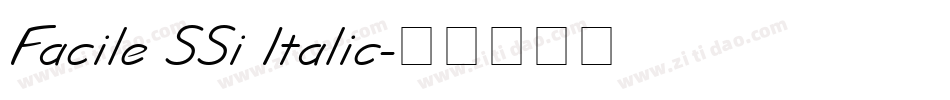 Facile SSi Italic字体转换